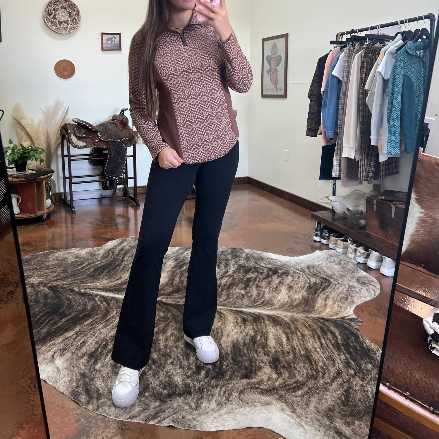 Powder River - Rustic Aztec Pullover Top