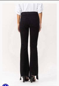 Vervet By Flying Monkey - Mid Rise Distressed Flare Jeans