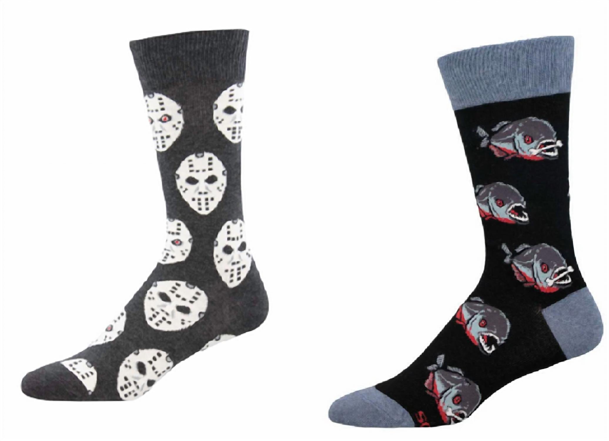 SOCKSMITH Men's Face Off & Piranha Socks - Set Of 2 Pair in multi - men's item