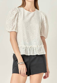 English Factory - Lace Whisper Top