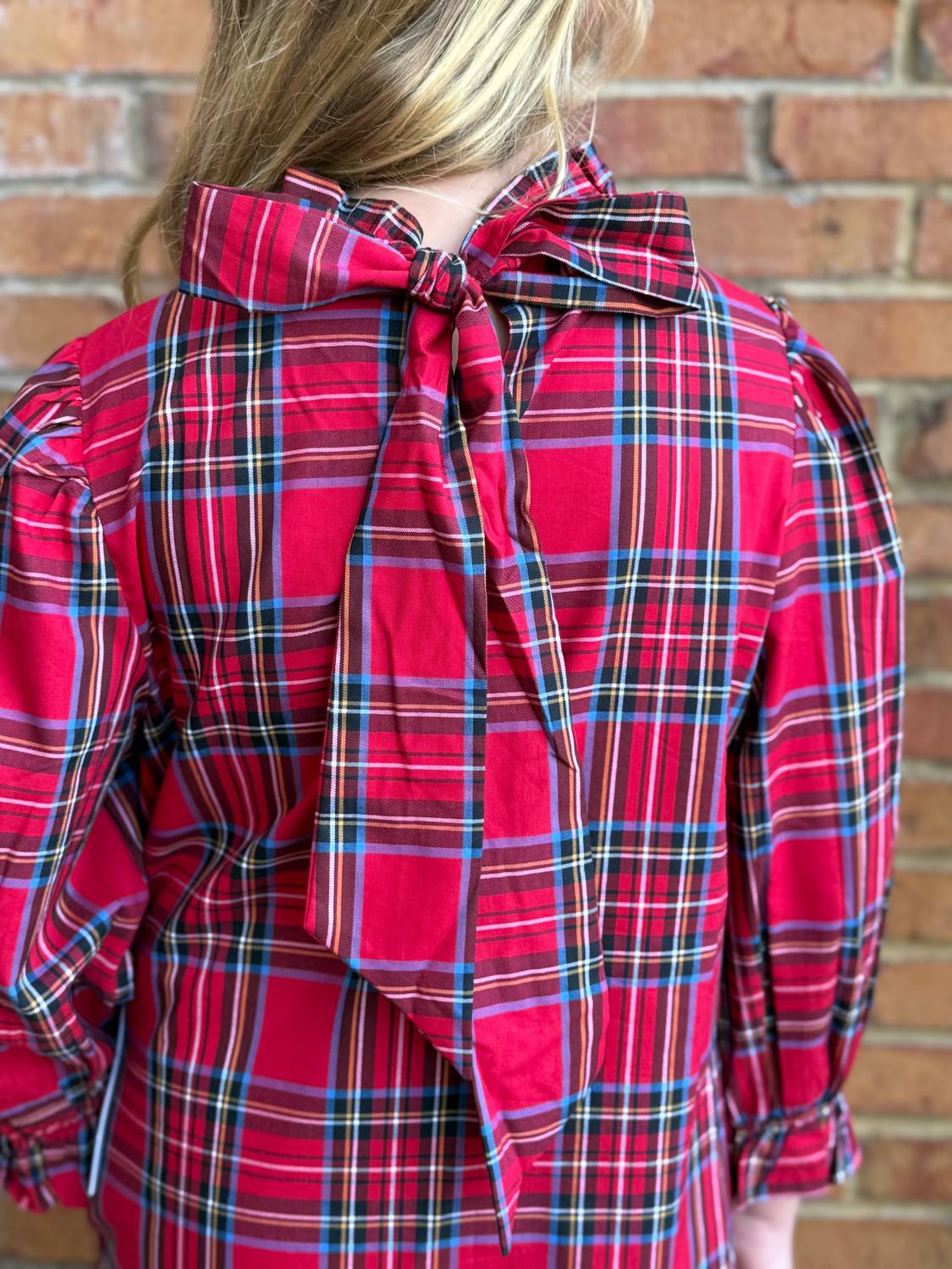 J.Marie - The Hollin Long Sleeve Bow Tween Dress