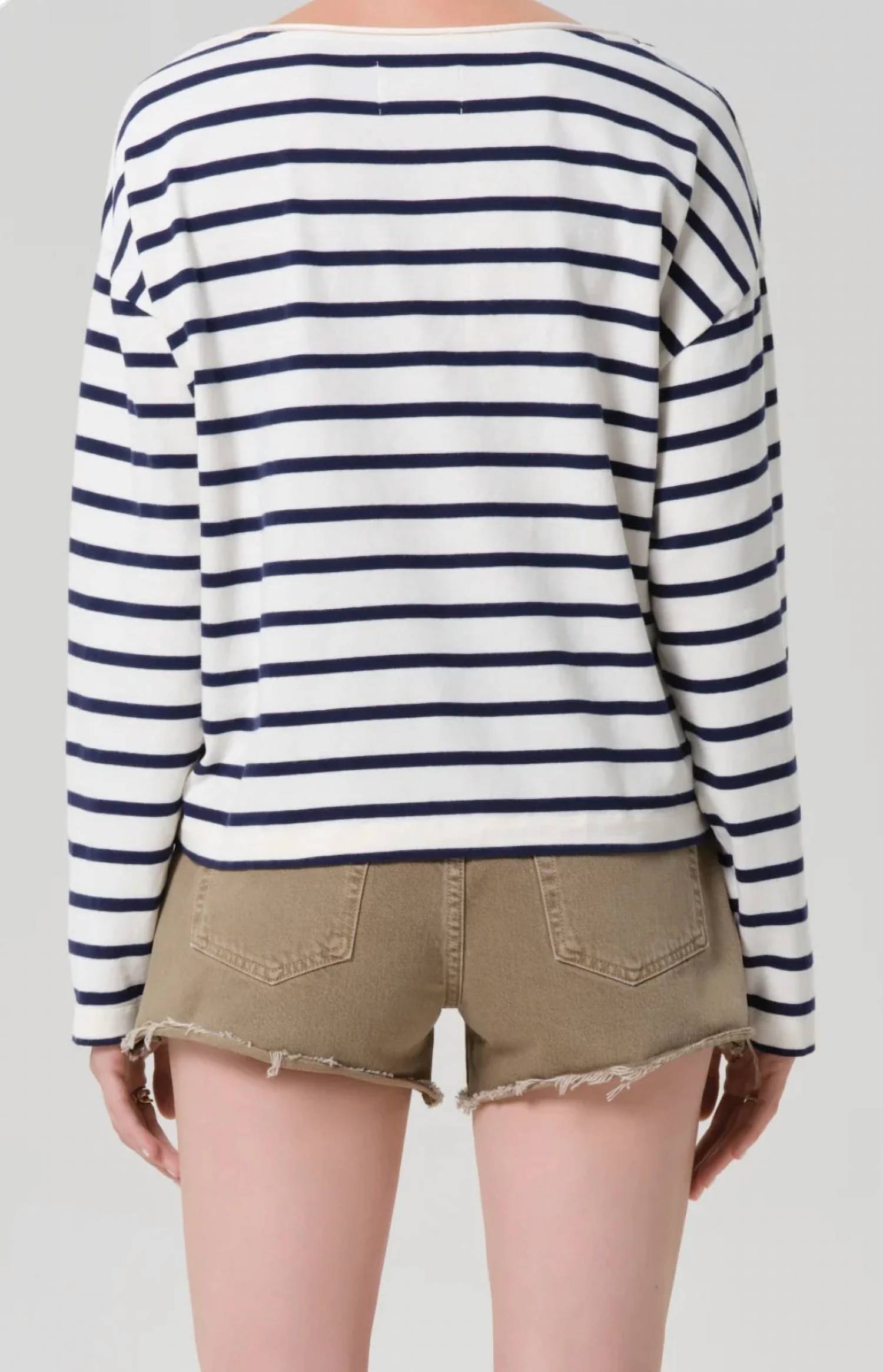 Citizens Of Humanity - Boat Neck Long Sleeve Tee