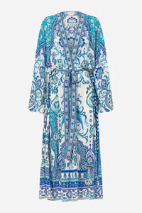 Camilla - Silk Blouson Sleeve Layer Coverup