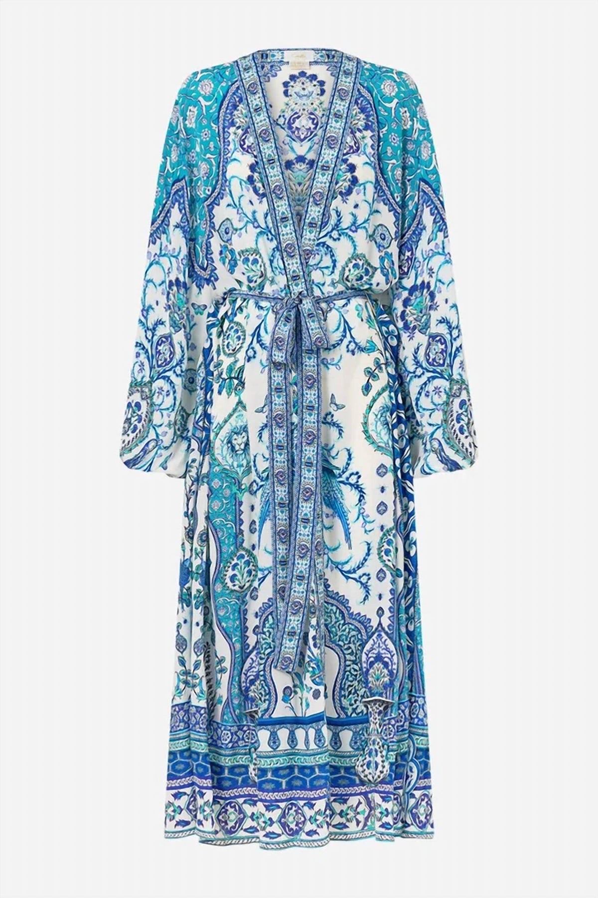 Camilla - Silk Blouson Sleeve Layer Coverup