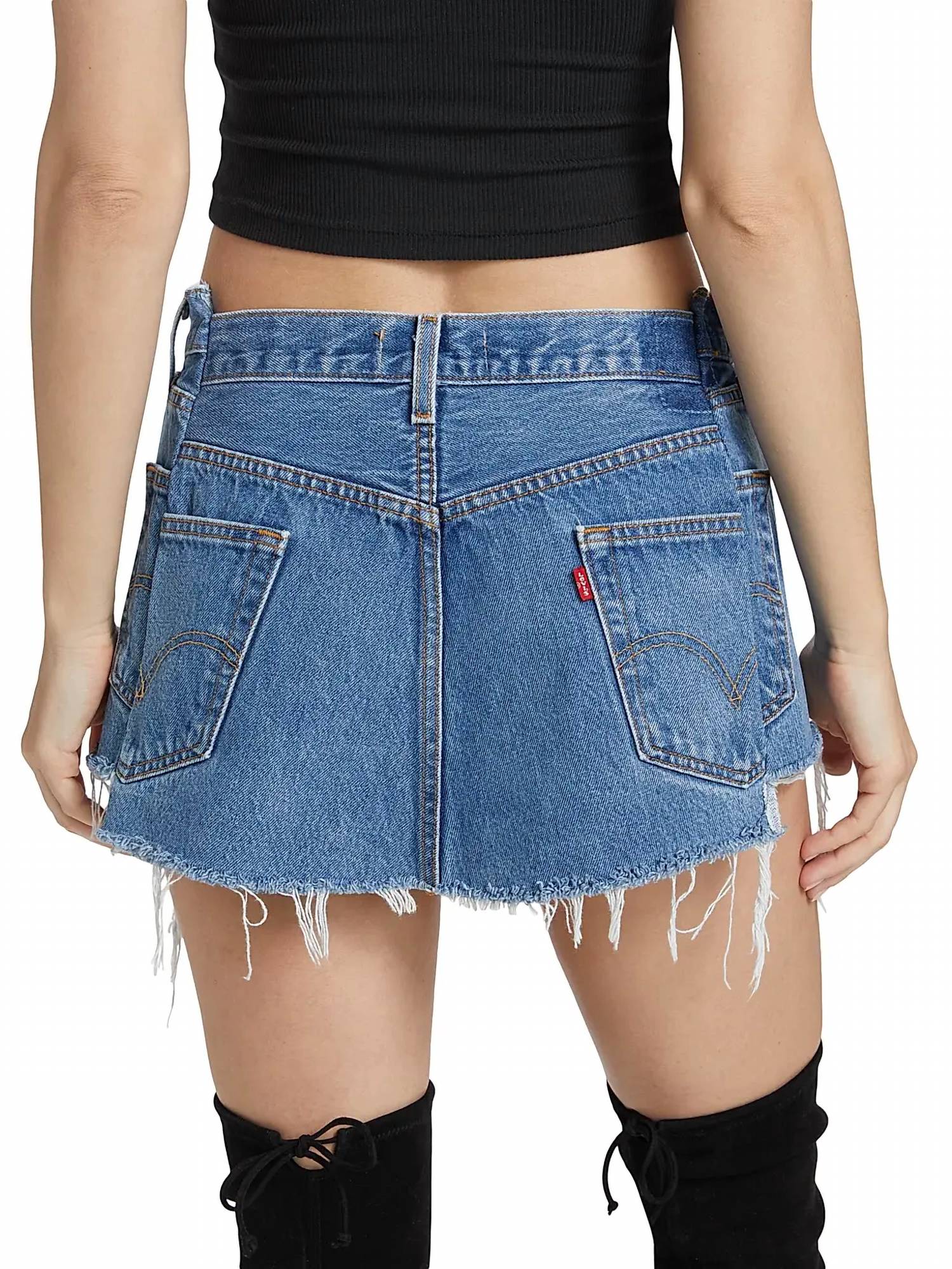 Eb Denim - Angeli Upcycled Denim Mini Skirt