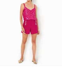 Lilly Pulitzer Nadia Silk Cami Top in mystique pink silk bubbly clip - women's tank top - view 4