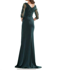 Marsoni By Colors - Mesh Long Sleeve Evening Gown
