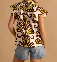 Double A - Em Flutter Sleeve Blouse