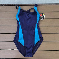 TYR Women's Durafast Elite Max Splice Controlfit Swimsuit in turq navy - women's swimwear - alternate view