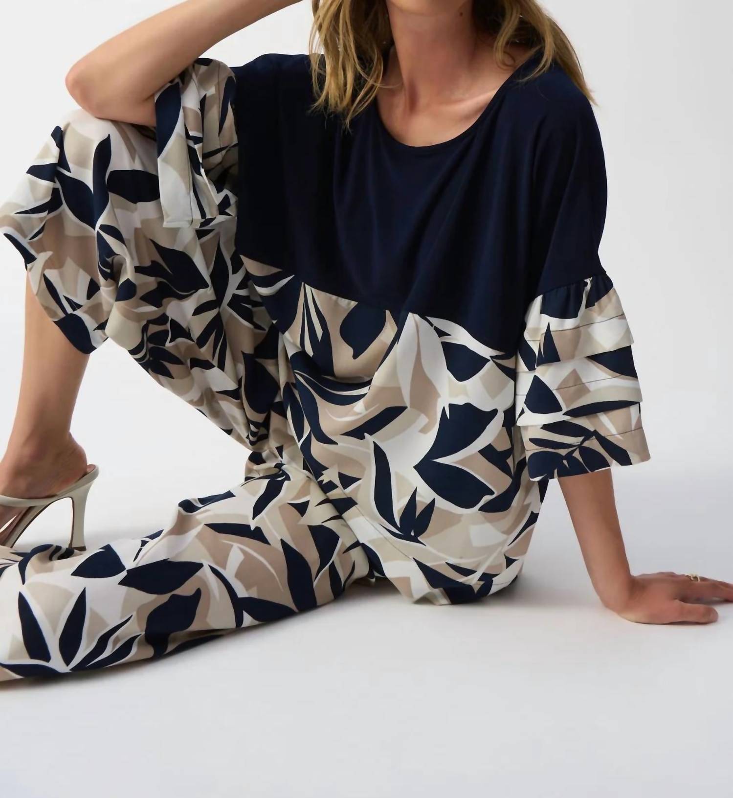 Joseph Ribkoff - Tropical Print Boxy Top