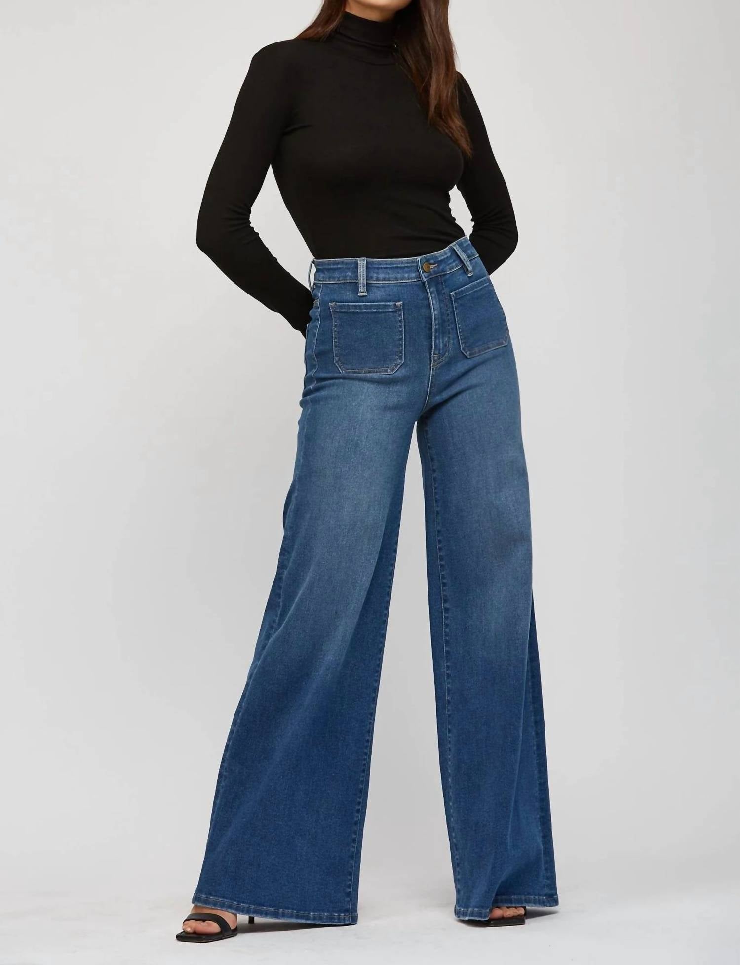 Mica Denim - The Stretchy Wide Leg Jeans