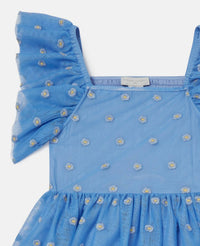 Stella Mccartney - Girl's Tulle Dress With Embroidered Flowers