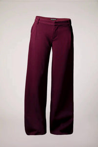 BLUE REVIVAL Taylor Trousers in burgundy - women's pants - view 6