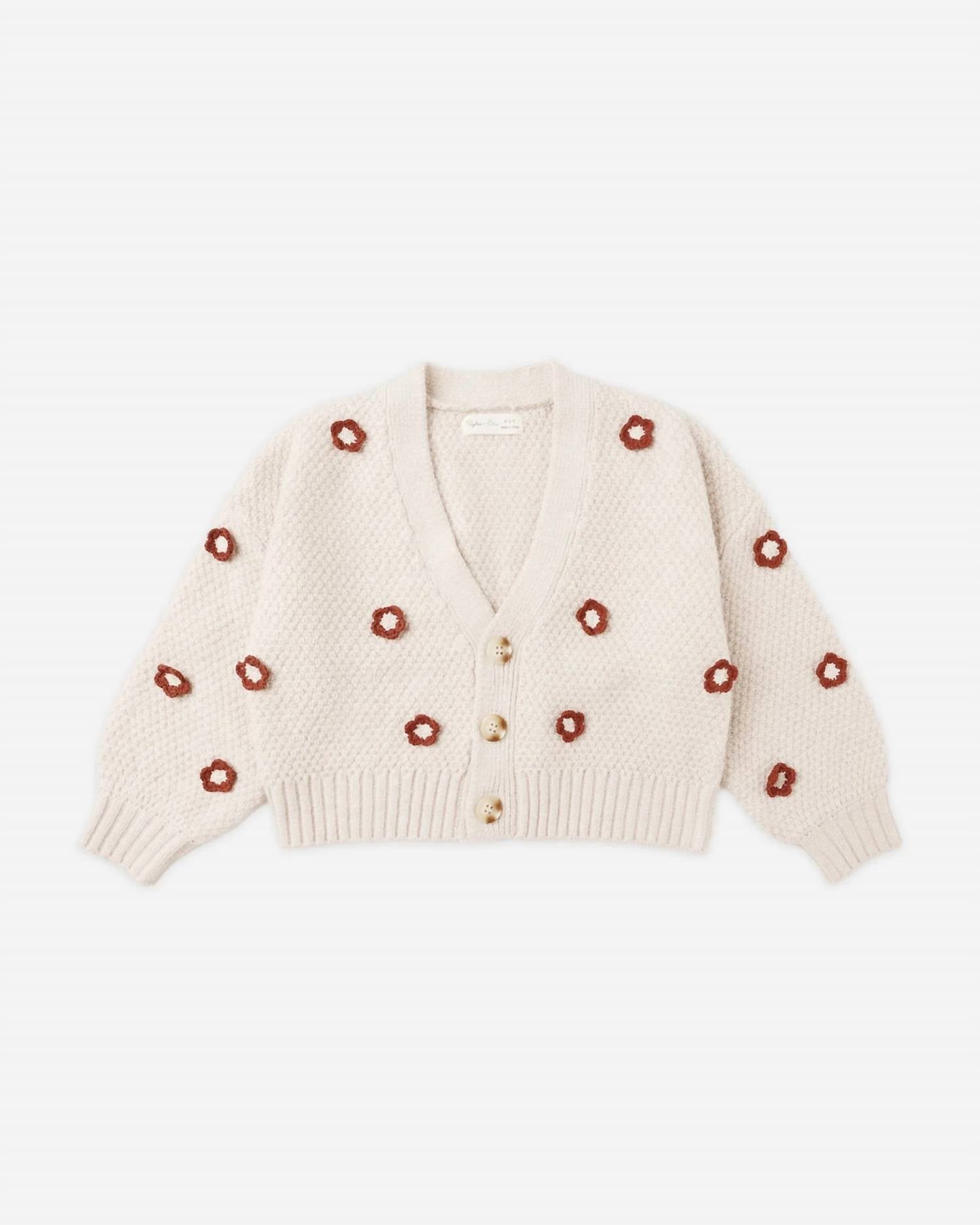 Rylee + Cru - Girls' Ruby Daisy Cardigan