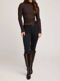 Gentle Fawn Arlen Top in heather darkwood - women's sweater
