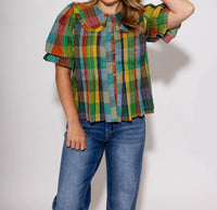 Ivy Jane - Blocks Of Plaid Top