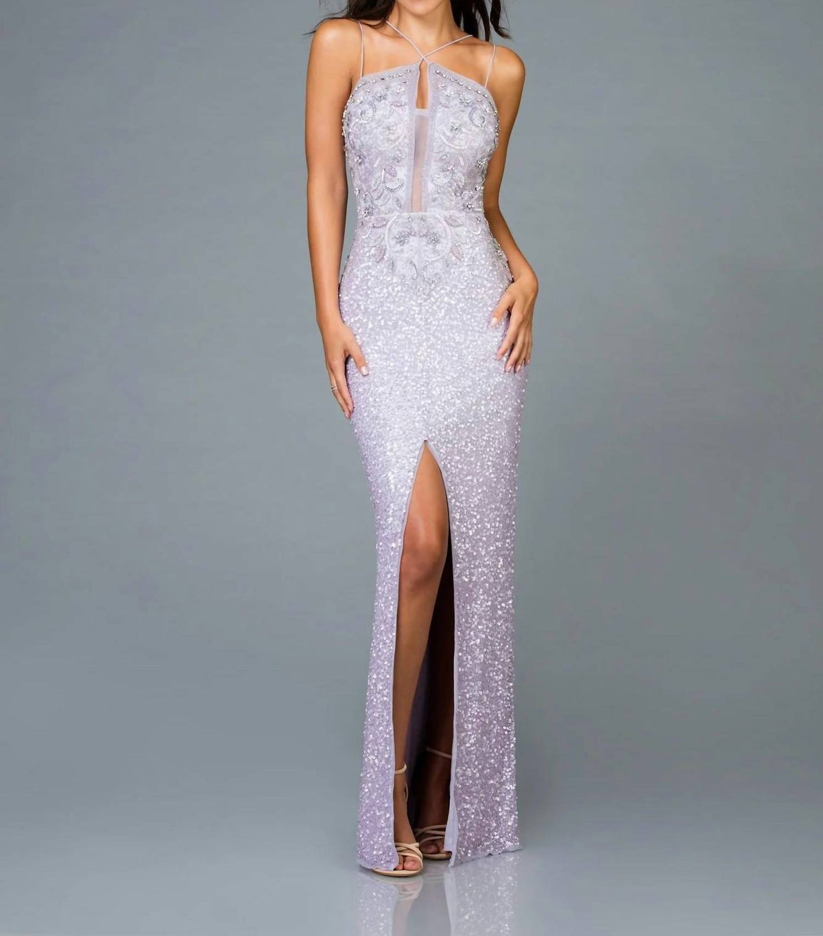 Scala - Long Sequin Gown