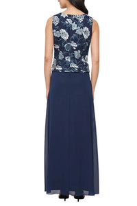 Alex Evenings - Women's Fitted Bodice A Line Skirt Maxi Dress