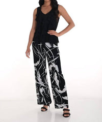 Frank Lyman - Abstract Wide Leg Trouser