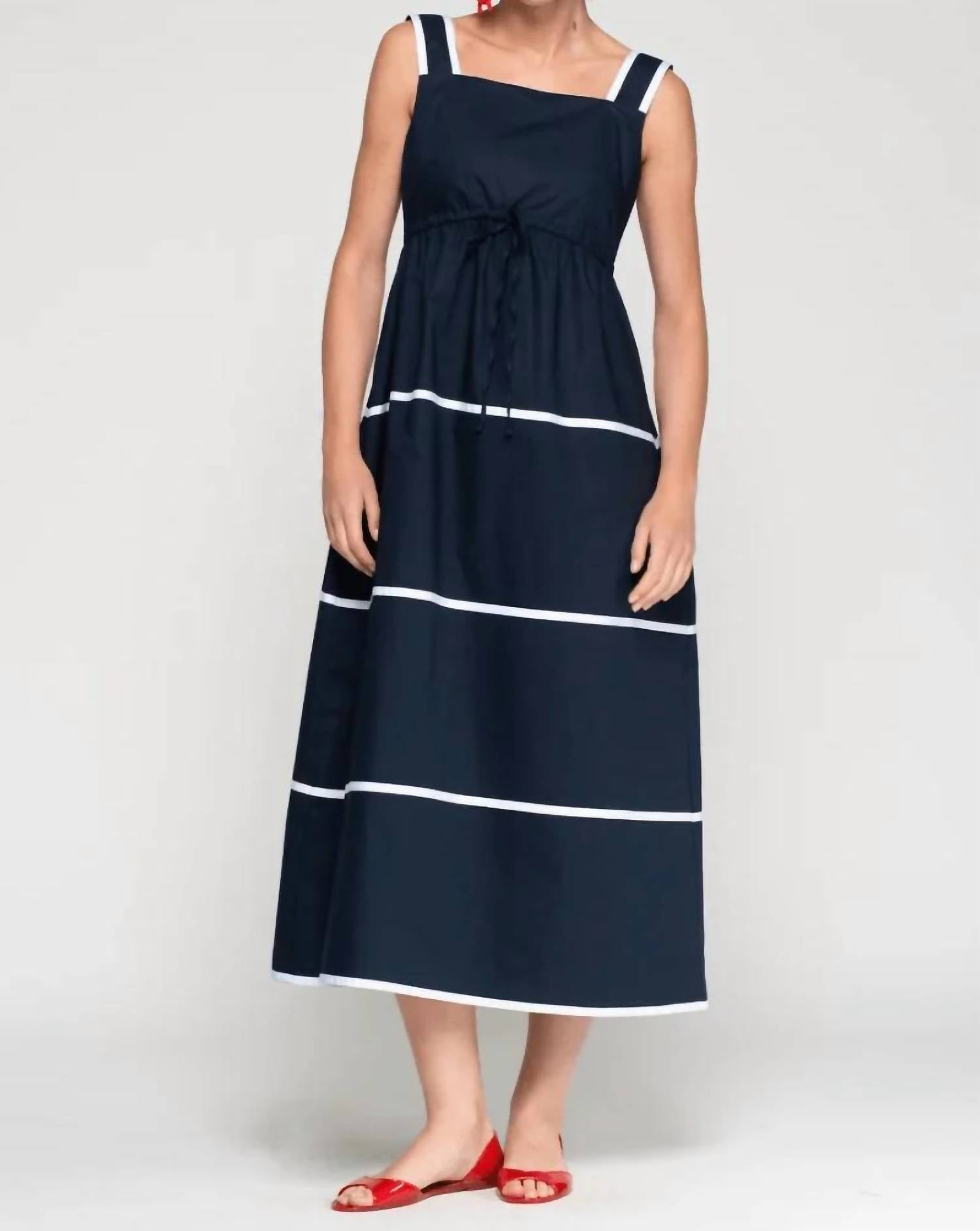 Vilagallo - Poplin Sleeveless Midi Dress