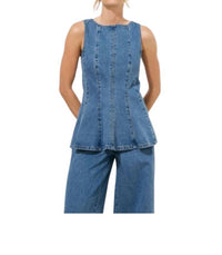 Mon Renn - Nomada Denim Sleeveless Top