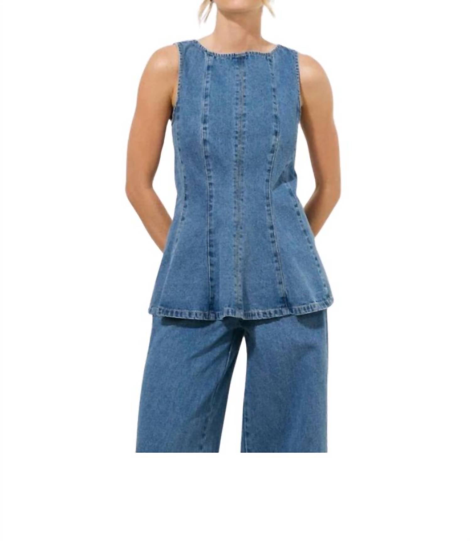 Mon Renn - Nomada Denim Sleeveless Top