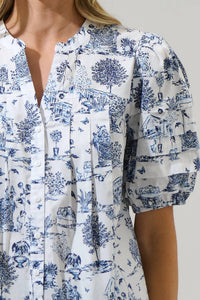Sugarlips - Renzo Toile Court Button Down Top