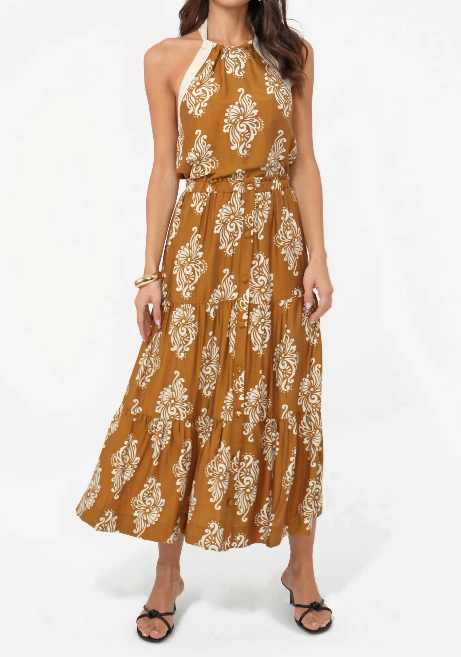 Greylin - Marcy Tiered Midi Skirt