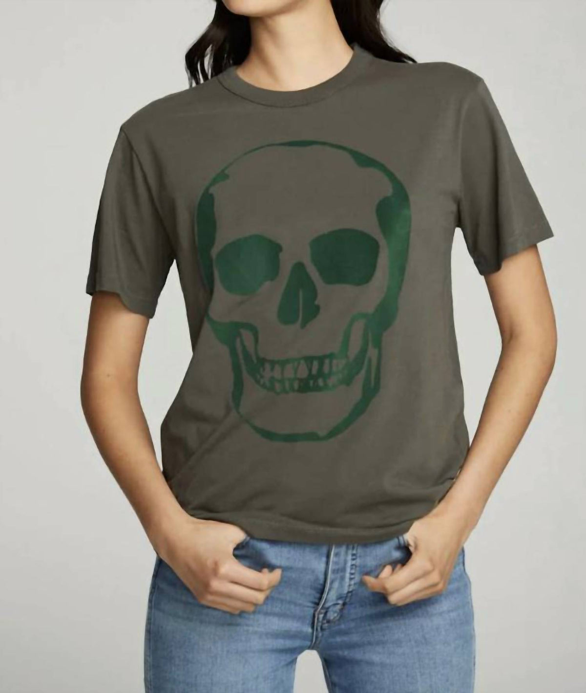 Chaser - FLOCKED SKULL TEE
