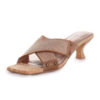 DONALD PLINER Women's Rafy Heeled Sandals in saddle - women's sandal