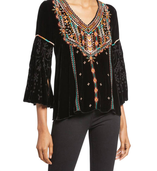 Johnny Was - CHIRI VELVET SWING BLOUSE