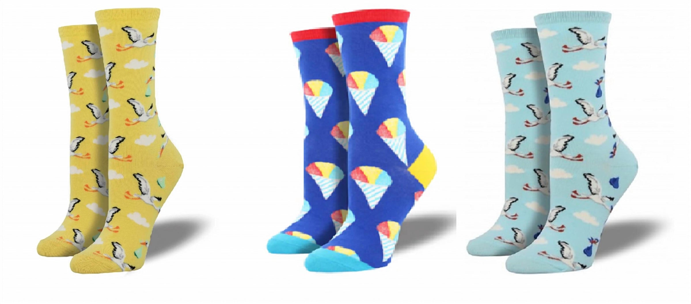 Socksmith - Women's Have An Ice Day & Special Delivery & Sunshine Socks - Set Of 3 Pair
