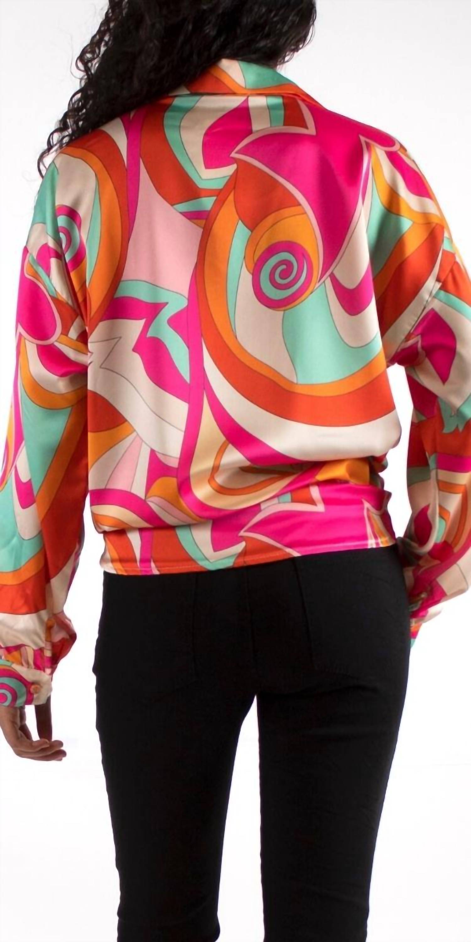 Gigi Moda - Discoteca Long Sleeve Button Down Shirt