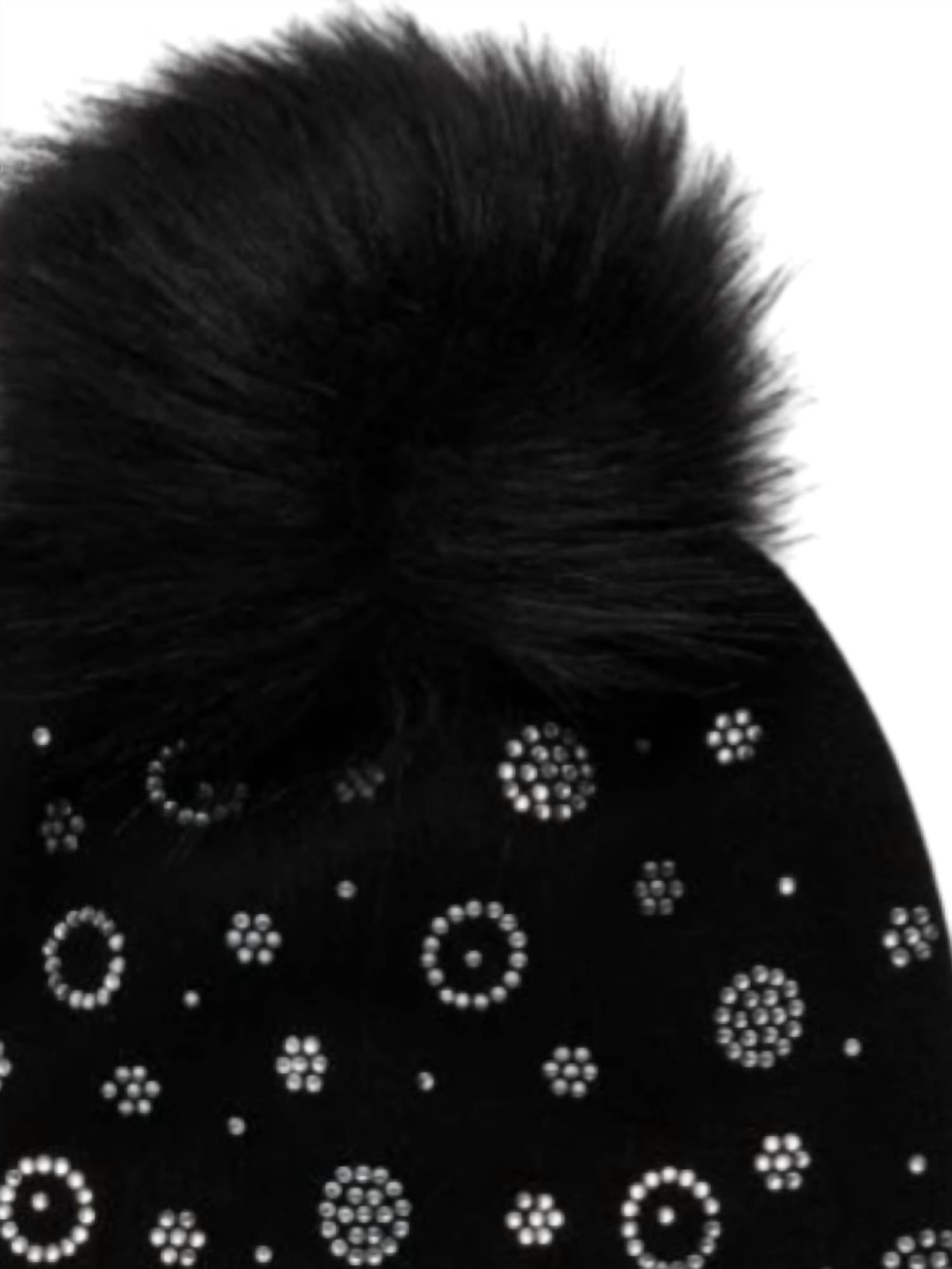 Furlux - Women's Faux Fur Pom Cashmere Blend Beanie