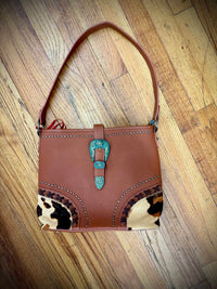 Montana West - Trinity Ranch buckle leopard print purse