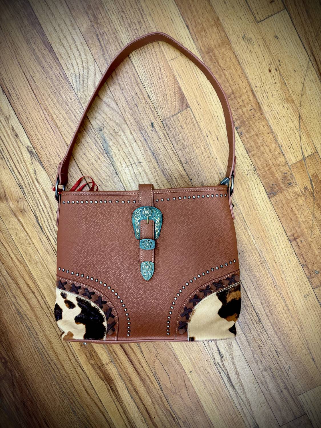 Montana West - Trinity Ranch buckle leopard print purse