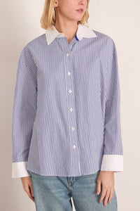 XIRENA James Shirt Top in true blue - women's shirt