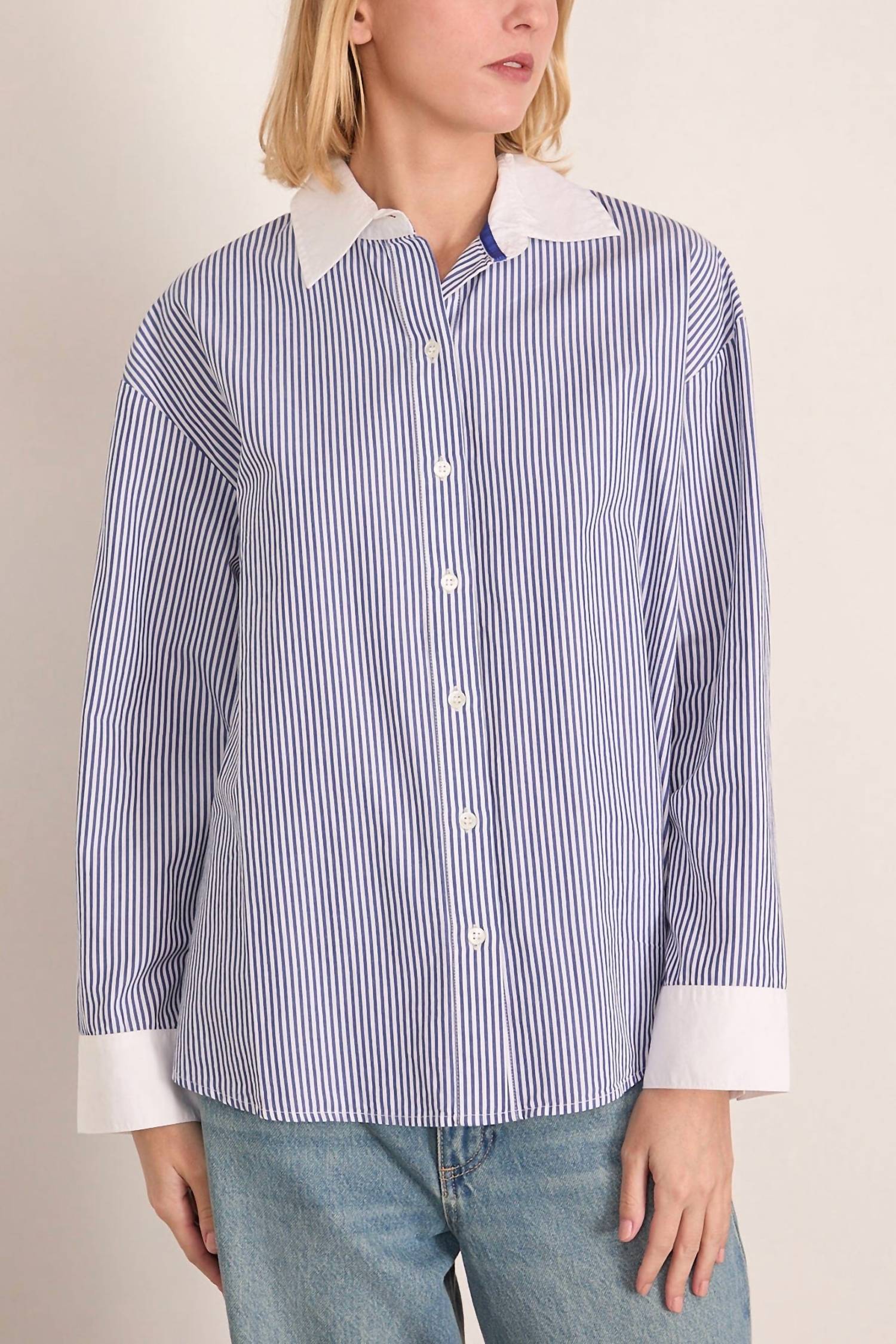 XIRENA James Shirt Top in true blue - women's shirt