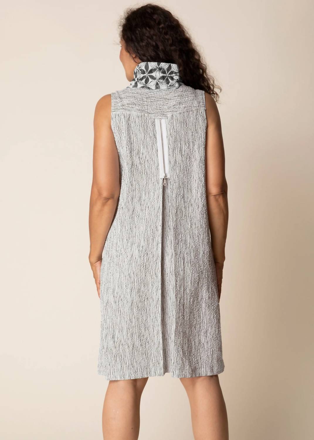 habitat Mix Print Maia Dress in willow - women's dress - detail view
