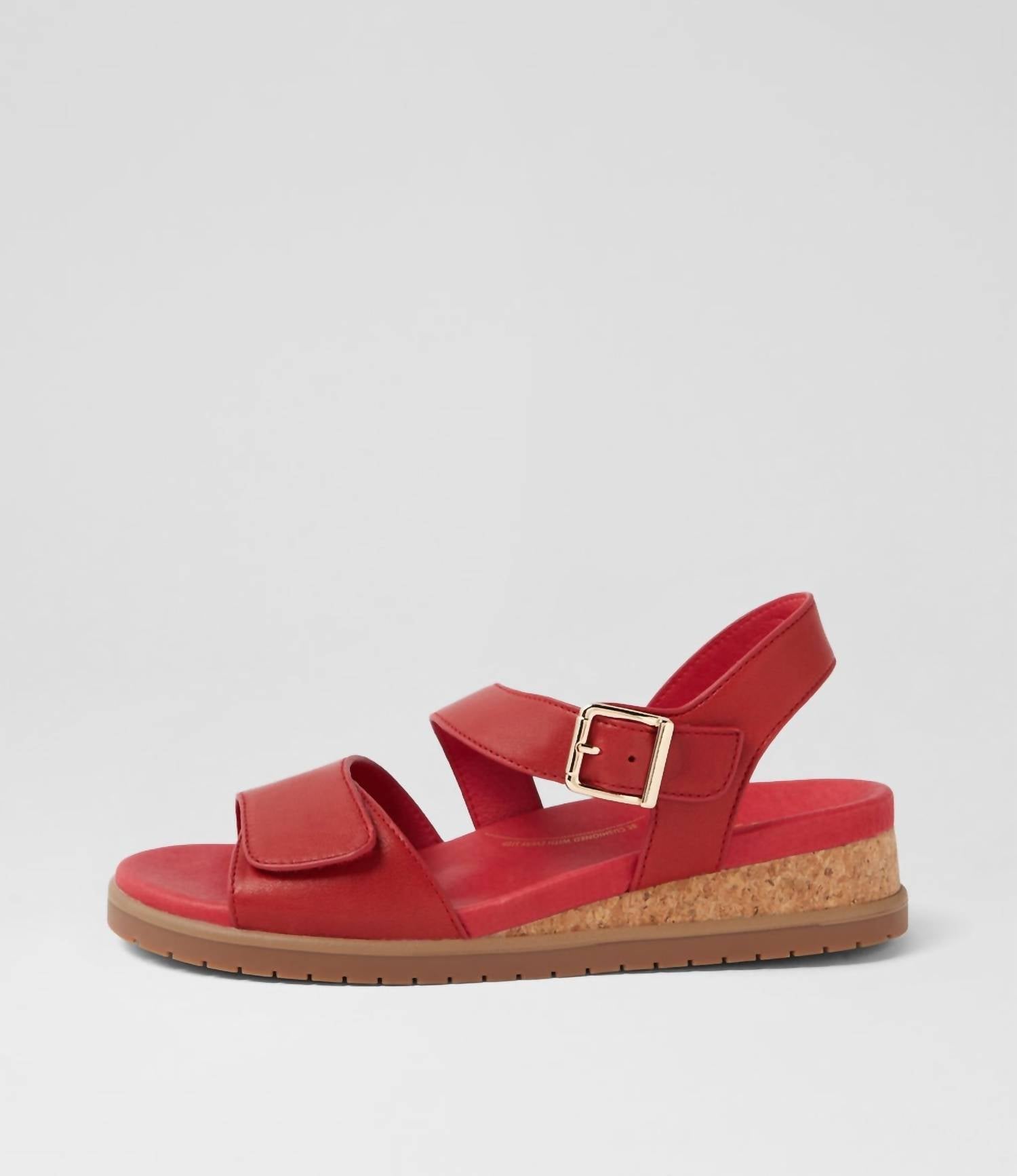 Ziera Women's Vamsy Sandal in red red sole - women's sandal