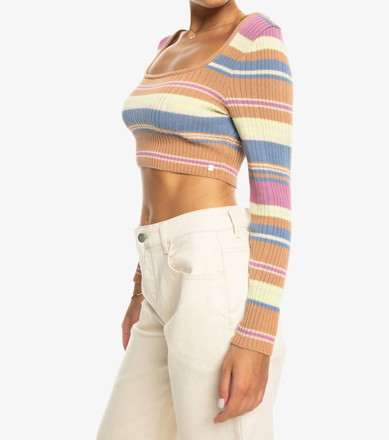 Roxy - Sunshine Day Cropped Top Sweater