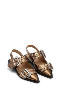 Ganni - Buckle Ballerina
