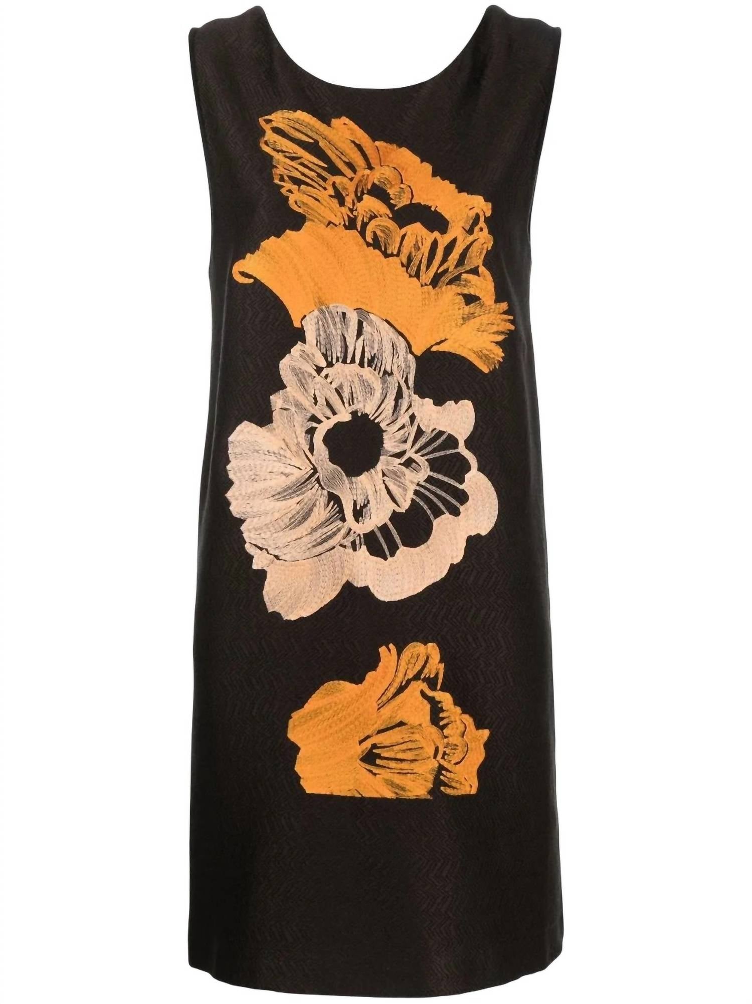 Salvatore Ferragamo - Women's Embroidered-floral Detail Dress