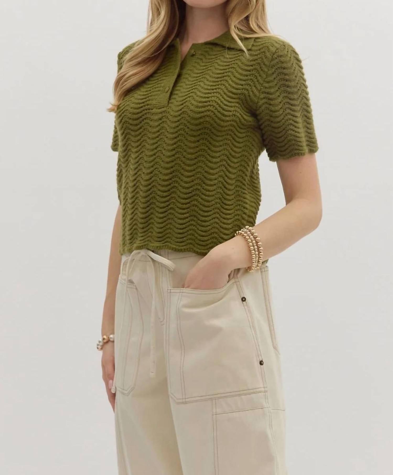 Entro - Perfect Pick Short Sleeve Sweater