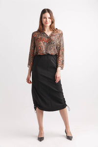 Papillon - Pretty In Paisley Tab Sleeve Blouse