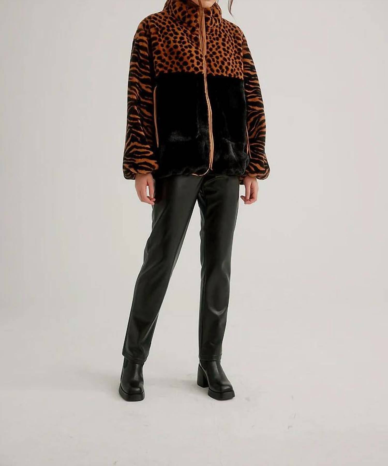 NIKKI JONES Multi Animal Jacket in mixed media - women's jacket