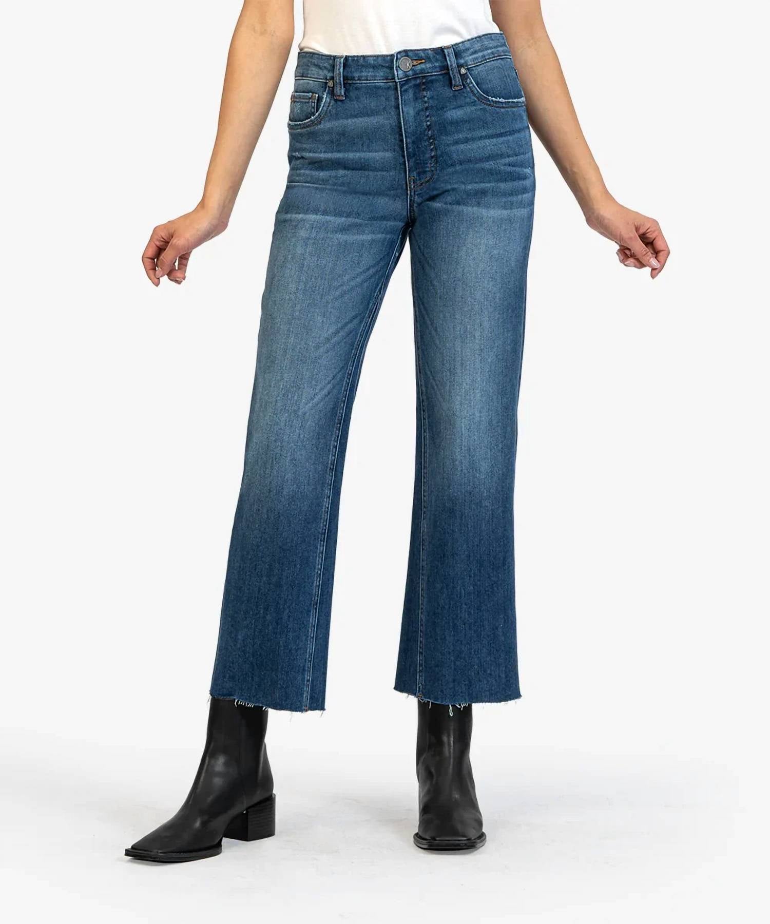 Kut From The Kloth - Kelsey High Rise Fab Ab Ankle Flare Jeans