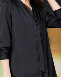 Skies Are Blue - Tie Neck Blouse