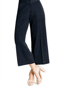 Clara Sunwoo - Woven Twill Cropped Trousers