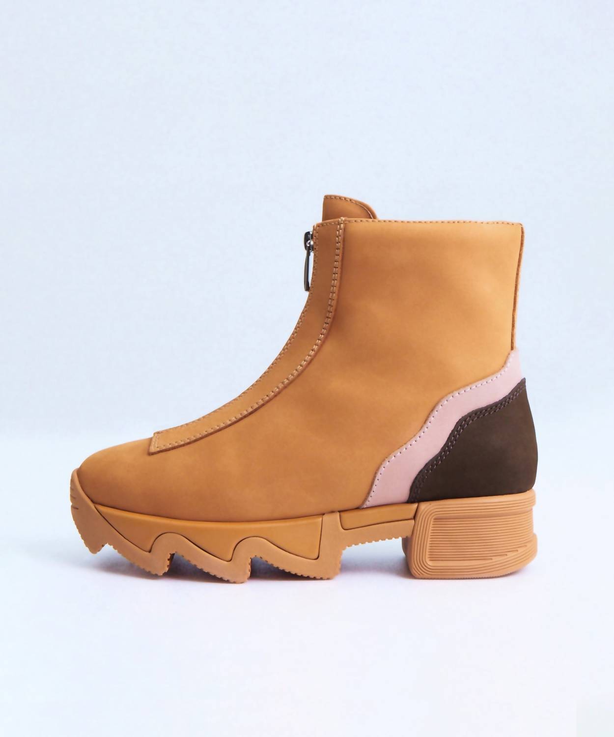 iRi Women's Odele Zip-up Leather Ankle Boots in brown - women's shoe